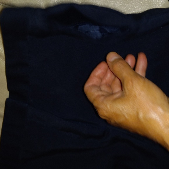 Zara Basic Turkey Women's Trousers Size US Large Navy Blue Pockets Elastic Waist - Picture 5 of 10